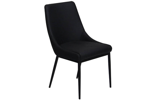 Corcoran Chair Black Leather Chairs (Set of 2) - Available in 3 Colours