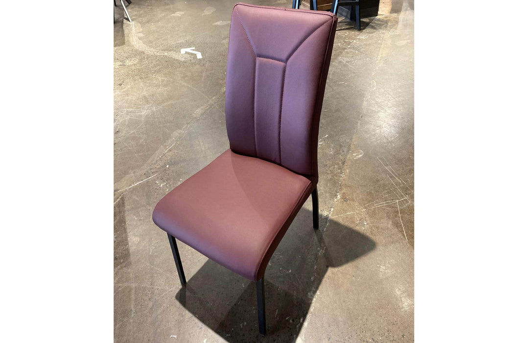 Corcoran Chair Burgundy Leather Chairs (Set of 2) - Available in 4 Colours