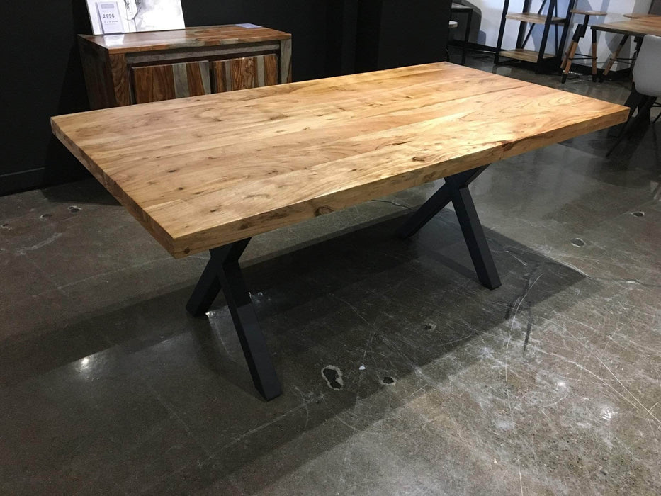 Pending - Corcoran Dining Table Acacia Straight Edge Table L 40" - Available in 2 Wood Types