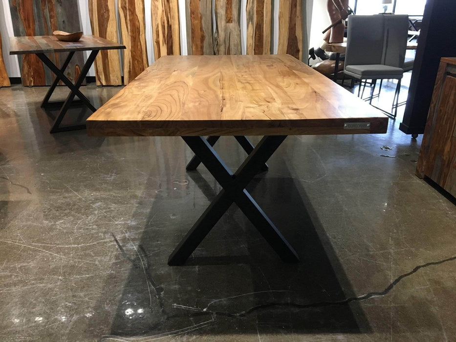 Straight Edge Table L 40" in Acacia Wood
