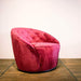  Corcoran Sofa Chair Ruby Red Accent Sofa Chair Made In Velvet