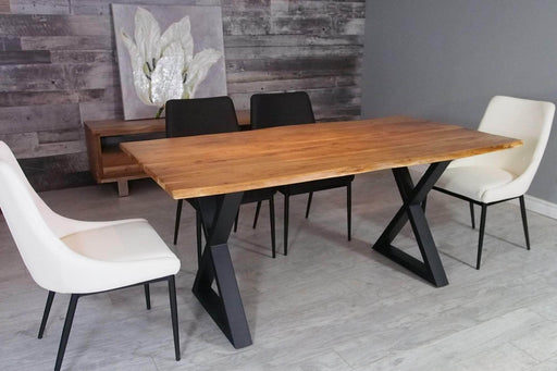  Corcoran Table 67" Live Edge Acacia Dining Table - Available with 4 Leg Styles