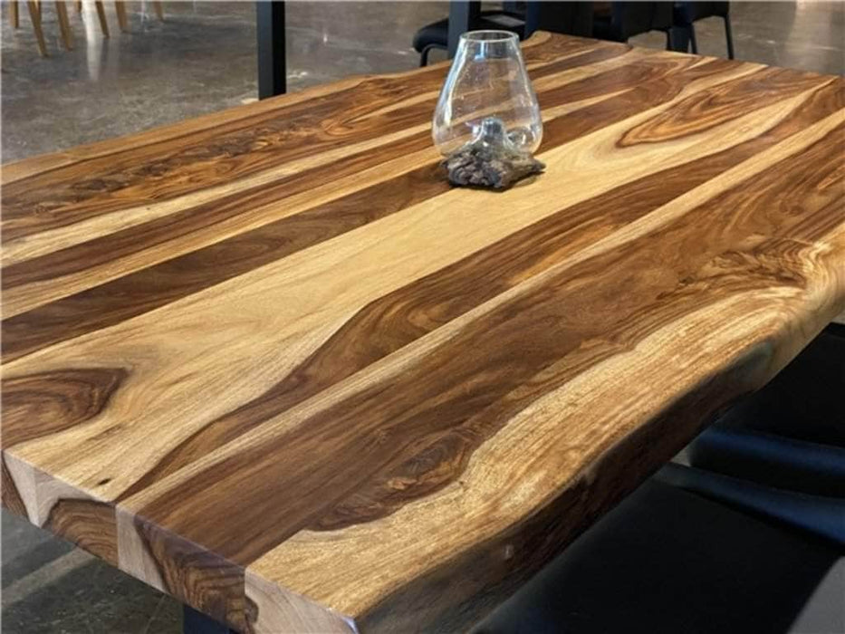  Corcoran Table 72" Live Edge  Sheesham Table - Available with 6 Leg Styles