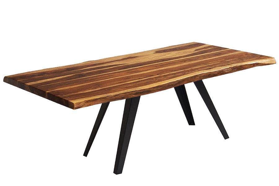 Corcoran Table 84" Live Edge Sheesham Table - Available with 8 Leg Styles