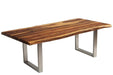  Corcoran Table 84" Live Edge Sheesham Table - Available with 8 Leg Styles