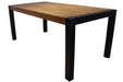 Corcoran Table Acacia 70'' Dining Table with Black Legs - Available with 3 Wood Types