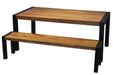  Corcoran Table Acacia 70'' Dining Table with Black Legs - Available with 3 Wood Types
