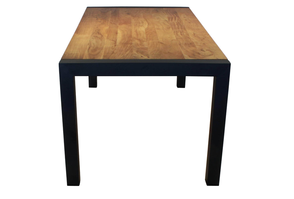  Corcoran Table Acacia 70'' Dining Table with Black Legs - Available with 3 Wood Types