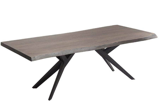 Corcoran Table Airloft Legs 84" Live Edge Grey Acacia Dining Table - Available with 8 Leg Styles