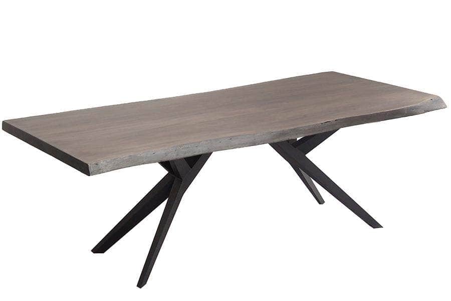 Corcoran Table Airloft Legs 84" Live Edge Grey Acacia Dining Table - Available with 8 Leg Styles