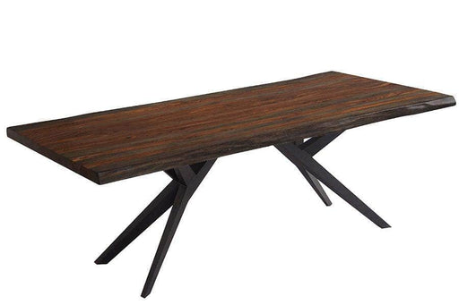  Corcoran Table Airloft Legs 84" Live Edge Grey Sheesham Table - Available with 8 Leg Styles