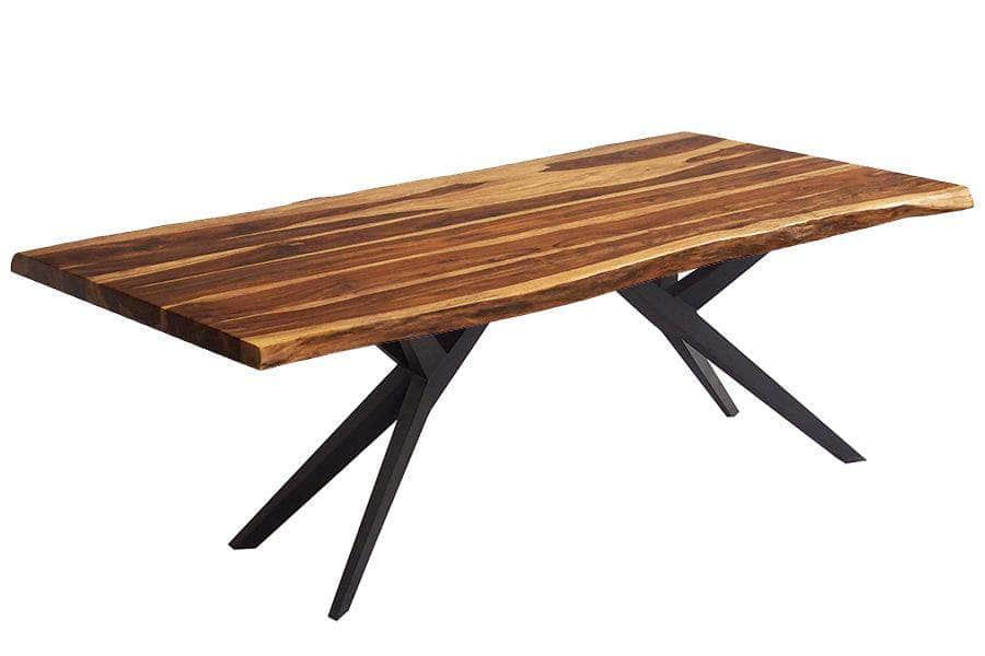  Corcoran Table Airloft Legs 84" Live Edge Sheesham Table - Available with 8 Leg Styles