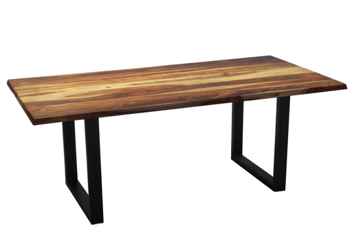  Corcoran Table Black U Legs Sheesham 80'' Dining Table - Available with 4 Leg Styles