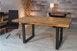 Corcoran Table Extendable Live Edge Acacia Table L 64" (96") - Available with 6 Leg Styles