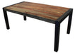  Corcoran Table Grey Sheesham Acacia 70'' Dining Table with Black Legs - Available with 3 Wood Types