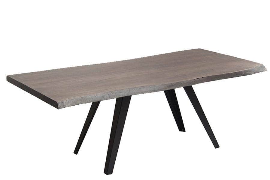 Corcoran Table Rocket Legs 84" Live Edge Grey Acacia Table - Available with 8 Leg Styles