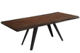  Corcoran Table Rocket Legs 84" Live Edge Grey Sheesham Table - Available with 8 Leg Styles