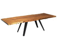 Corcoran Table Rocket Legs Extendable Live Edge Acacia Table L 64" (96") - Available with 6 Leg Styles