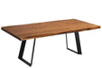  Corcoran Table Victor Legs 96" Live Edge Acacia Table - Available with 8 Leg Styles