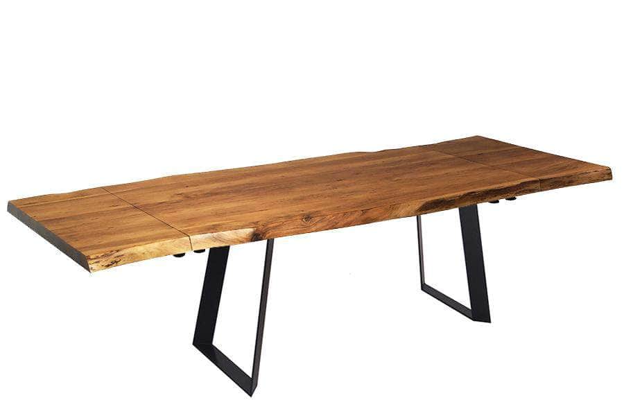  Corcoran Table Victor Legs Extendable Live Edge Acacia Table L 64" (96") - Available with 6 Leg Styles