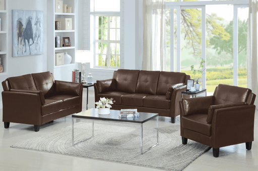 Pending - IFDC Brown 3 Piece Sofa Set - Available in 2 Colours