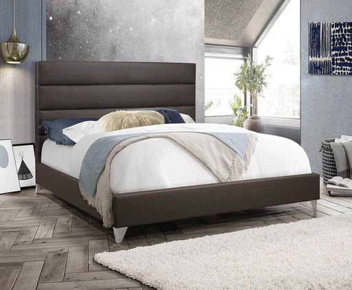 Pending - IFDC Faux Leather Platform Bed - Available in 2 Sizes