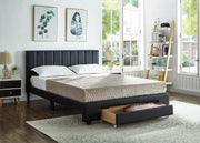 Pending - IFDC Faux Leather Platform Storage Bed - Available in 2 Sizes and 3 Colours