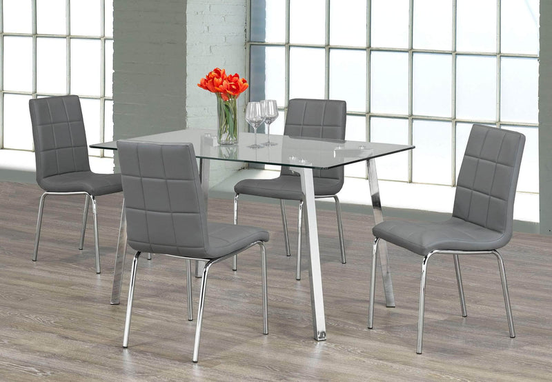 Pending - IFDC Grey 5 Piece Dining Set - Available in 2 Colours