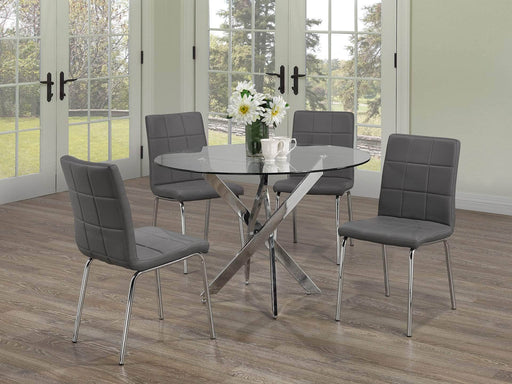 Pending - IFDC Grey 5 Piece Dining Set - Available in 3 Colours