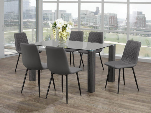 Pending - IFDC Grey 7 Piece Dining Set - Available in 2 Colours
