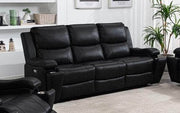 Pending - IFDC Sofa Set IFDC Black Leather Living Room Collection