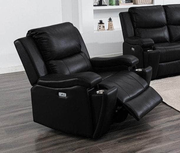 Pending - IFDC Sofa Set IFDC Black Leather Living Room Collection
