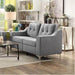 Pending - IFDC Sofa Set Ladysmith Button Tufted Loveseat in Grey