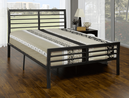 Pending - IFDC Twin Gun Metal Platform Bed - Available in 3 Sizes