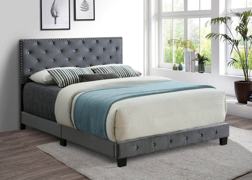 Pending - IFDC Velvet Bed with Nailhead and Rhinestone Accents - Available in 3 Sizes and 3 Colours