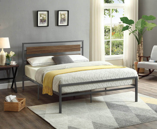 Pending - IFDC Wooden Panel Platform Bed with Steel Frame - Available in 3 Sizes