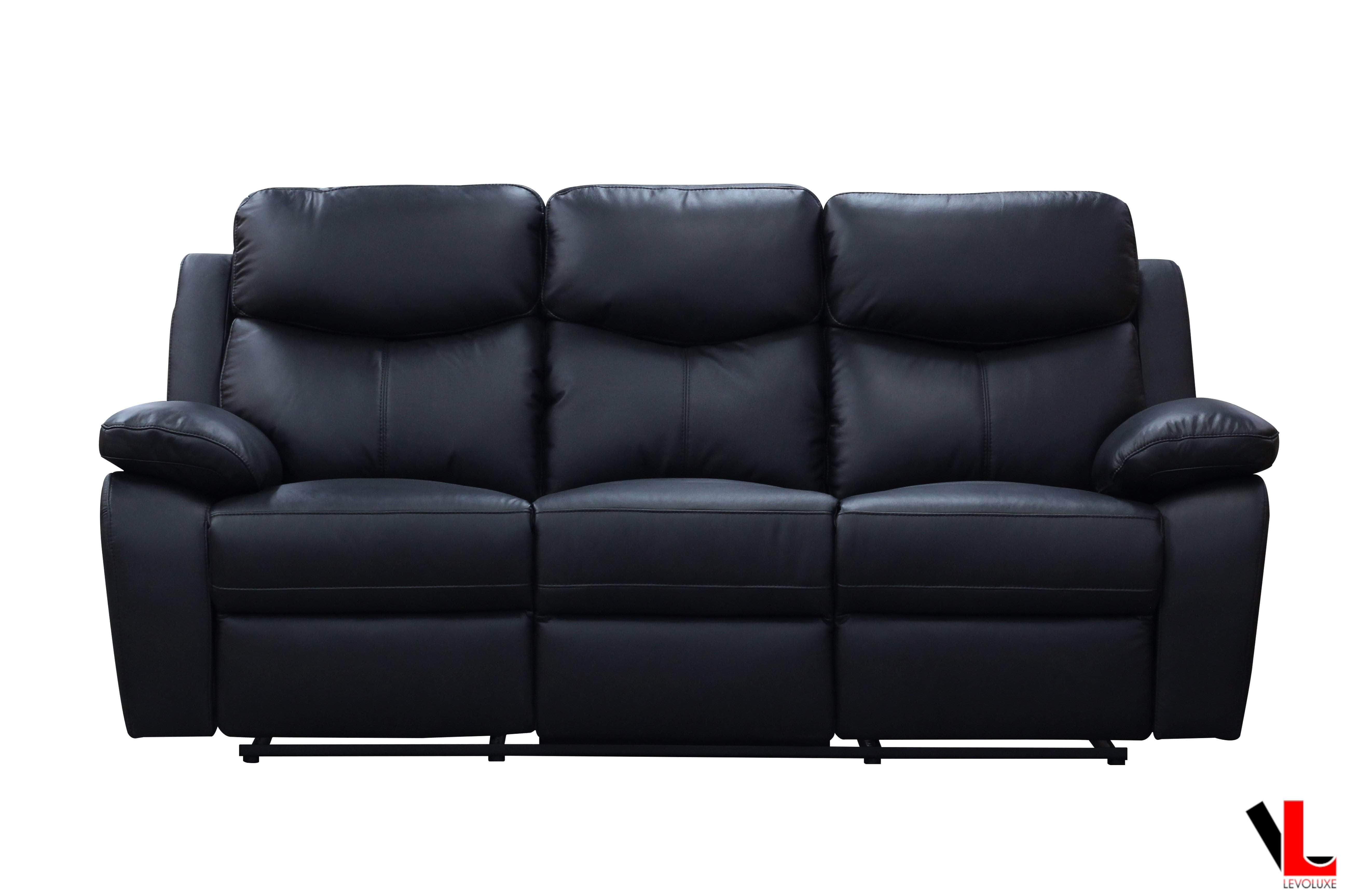 Pending - Levoluxe Aveon 2 Piece Pillow Top Arm Reclining Sofa and Loveseat Set in Leather Match - Available in 2 Colours