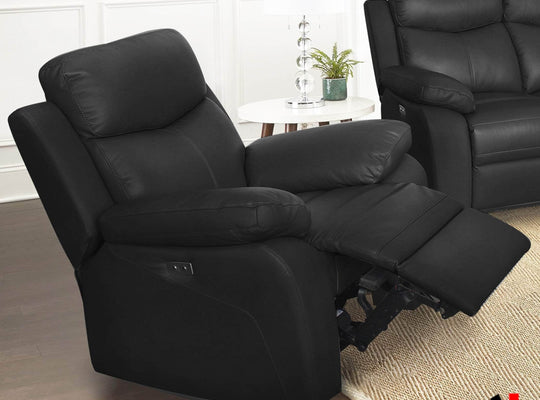 Pending - Levoluxe Aveon 38.5" Pillow Top Arm Reclining Chair in Leather Match - Available in 2 Colours
