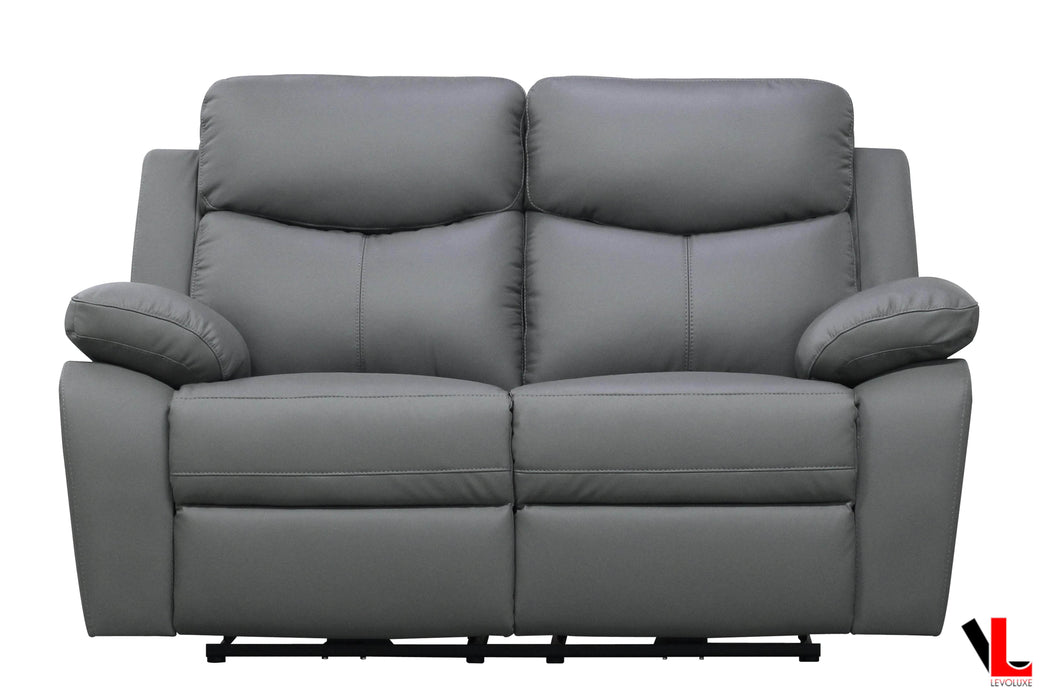 Pending - Levoluxe Aveon 62" Pillow Top Arm Reclining Loveseat in Leather Match - Available in 2 Colours