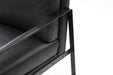 Mobital Arm Chair Mitchell Leather Arm Chair With Black Powder Coated Steel Frame - Available in 2 Colours