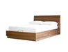 Mobital Bed Della Bed in Natural Walnut - Available in 2 Sizes