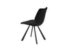 Mobital Dining Chair Bernadette Leatherette Dining Chair With Black Powder Coated Metal Set Of 2 - Available in 2 Colours
