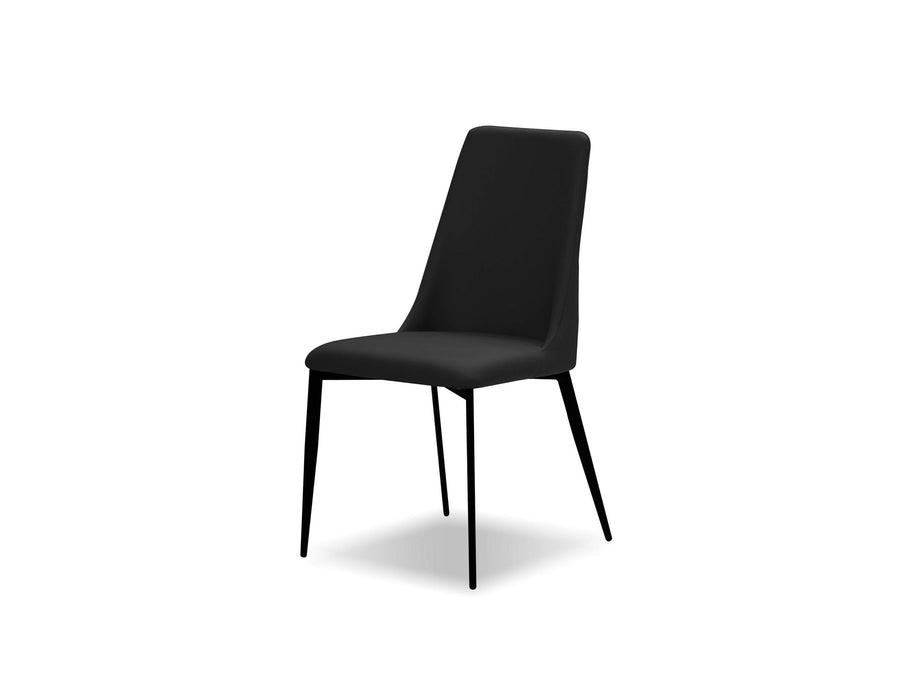  Mobital Dining Chair Black Seville Dining Chair With Matte Black Legs Set Of 2 - Available in 2 Colours