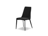  Mobital Dining Chair Black Seville Dining Chair With Matte Black Legs Set Of 2 - Available in 2 Colours
