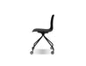 Mobital Dining Chair Black Trask Dining Chair Black Polypropylene With Chome Legs And Castors Set Of 2