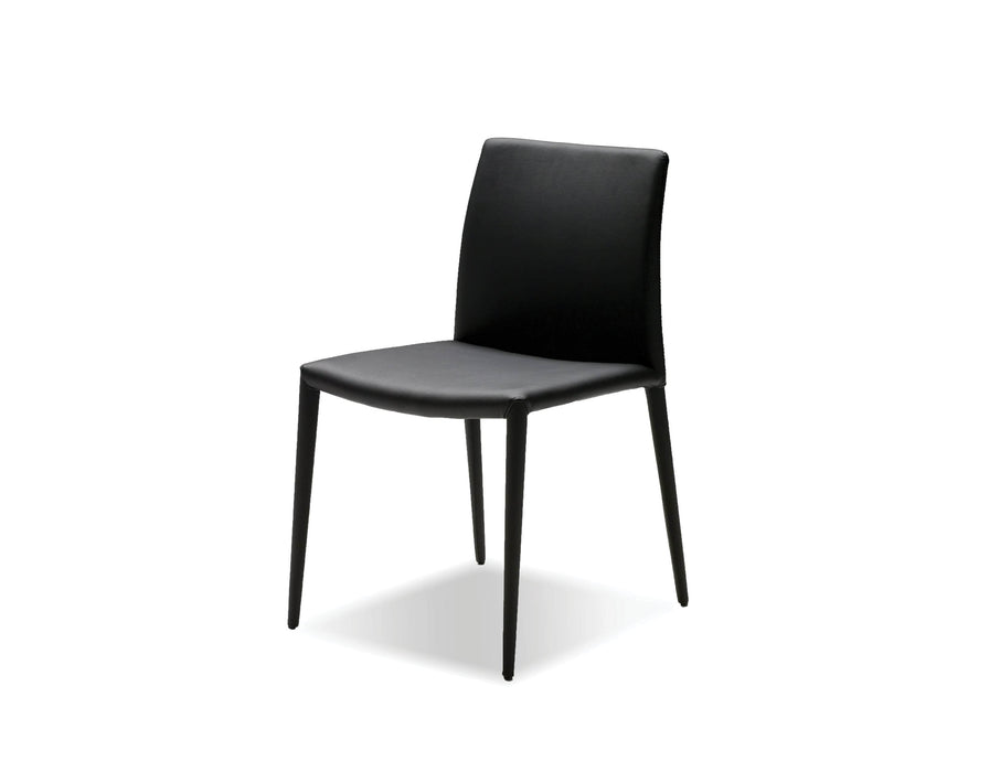  Mobital Dining Chair Black Zeno Full Leatherette Wrap Dining Chair Set Of 2 - Available in 3 Colours