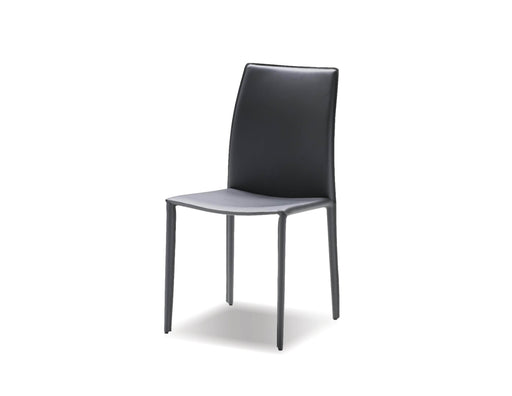  Mobital Dining Chair Grey Zak Full Leather Wrap Dining Chair Set Of 2 - Available in 3 Colours