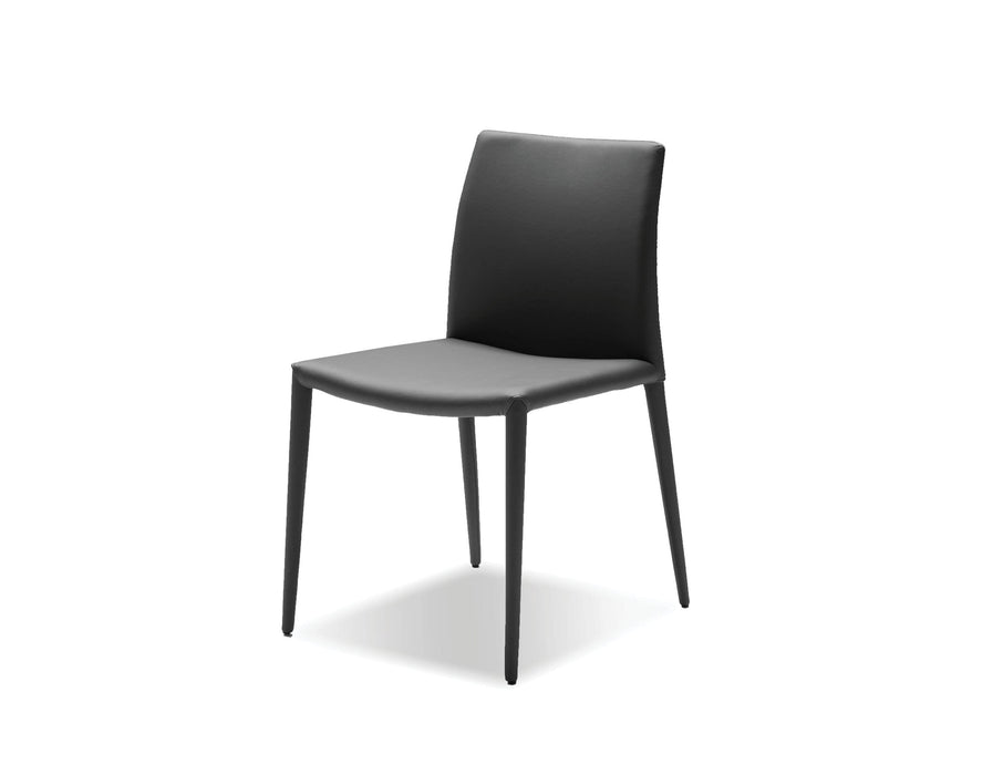  Mobital Dining Chair Grey Zeno Full Leatherette Wrap Dining Chair Set Of 2 - Available in 3 Colours