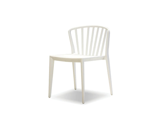  Mobital Windsor Dining Chair in White Polypropylene (Set of 4)