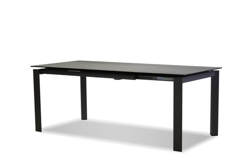 Mobital Dining Table Grey Casper Dining Table Concrete Grey Ceramic With Grey Powder Coated Base